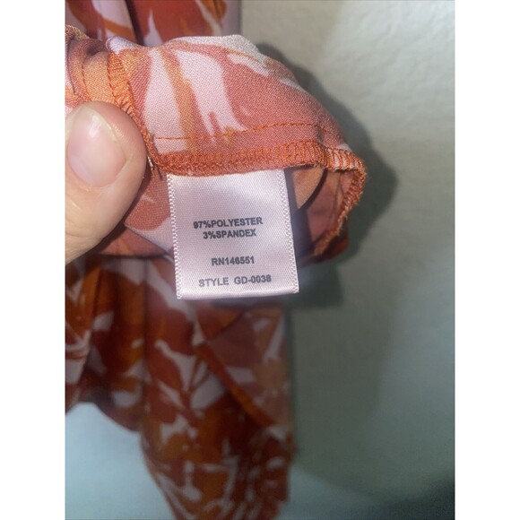 august 1 eight Floral Tank slip Dress Whimsical Fairy feminine romantic sexy L - Picture 9 of 10